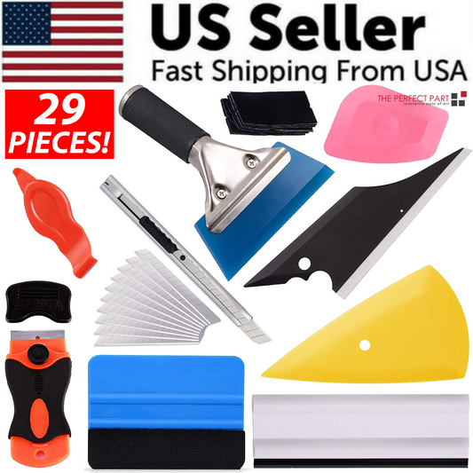 29 PCS Window Tint Tools Kit Car Auto Film Tinting Scraper Squeegee