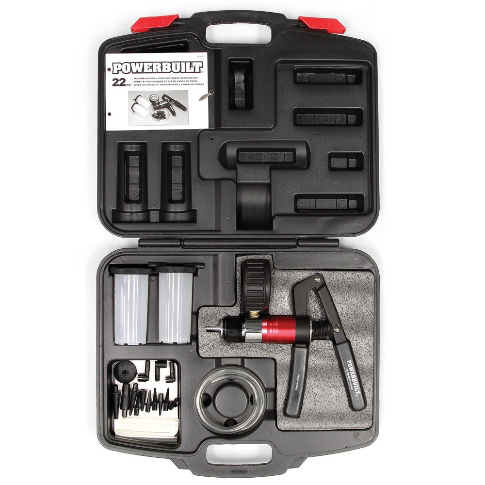 Powerbuilt Automotive Vacuum & Pressure Testing and Bleed Kit